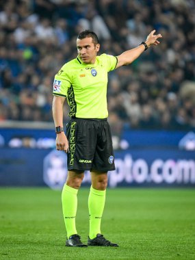 İtalyan futbol takımı Serie A maçında hakem Marco Piccinini Udinese Calcio - FC Internazionale - Udine, İtalya 'da Dacia Arena Stadyumu, 08 Nisan 2024 - Fotoğraf: Ettore Griffoni