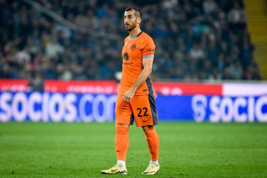 Inter 's Henrikh Mkhitaryan portresi İtalyan futbol serisi A maçı Udinese Calcio vs Inter - FC Internazionale at the Friuli - Dacia Arena stadyumu, Udine, İtalya, 08 Nisan 2024