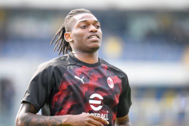 Milan 'ın Rafael Leao portresi İtalyan futbolu Serie A maçında Hellas Verona FC - AC Milan (portreler arşivi) maçı 17 Mart 2024' te İtalya 'nın Verona kentinde Marcantonio Bentegodi Stadyumu' nda yapıldı.