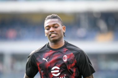 Milan 'ın Rafael Leao portresi İtalyan futbolu Serie A maçında Hellas Verona FC - AC Milan (portreler arşivi) maçı 17 Mart 2024' te İtalya 'nın Verona kentinde Marcantonio Bentegodi Stadyumu' nda yapıldı.