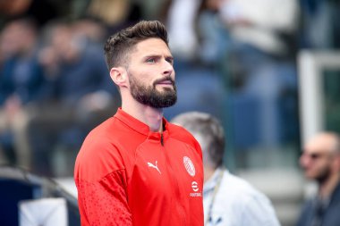 Milan 'ın Olivier Giroud portresi İtalyan futbolu Serie A maçında Hellas Verona FC - AC Milan (portreler arşivi) maçı 17 Mart 2024' te İtalya 'nın Verona kentinde Marcantonio Bentegodi Stadyumu' nda yapıldı.