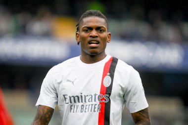 Milan 'ın Rafael Leao portresi İtalyan futbolu Serie A maçında Hellas Verona FC - AC Milan (portreler arşivi) maçı 17 Mart 2024' te İtalya 'nın Verona kentinde Marcantonio Bentegodi Stadyumu' nda yapıldı.