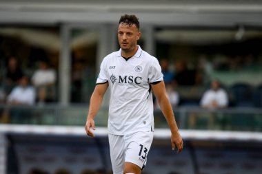 Napoli 'nin Amir Rrahmani portresi İtalyan futbolu Serie A maçında Hellas Verona FC, SSC Napoli' ye karşı Verona, İtalya 'daki Marcantonio Bentegodi Stadyumu' nda 18 Ağustos 2024 - Fotoğraf: Ettore Griffoni