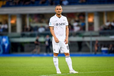 Napoli 'nin Stanislav Lobotka portresi İtalyan futbolu Serie A maçında Hellas Verona FC' ye karşı SSC Napoli maçı Verona, İtalya 'daki Marcantonio Bentegodi stadyumunda, 18 Ağustos 2024 - Fotoğraf: Ettore Griffoni