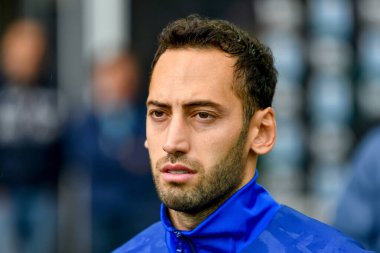 İtalyan futbolu Serie A maçında Inter 'in Hakan Calhanoğlu portresi Udinese Calcio vs Inter - FC Internazionale Udine, İtalya' daki Bluenergy Stadyumu 'nda, 28 Eylül 2024 - Fotoğraf: Ettore Griffoni