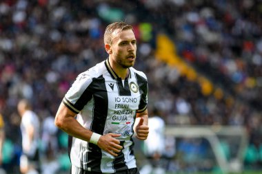 Udinese 'nin İtalya futbol takımı Serie A maçındaki Sandi Lovric portresi Udinese Calcio vs Inter - FC Internazionale, Udine, İtalya' daki Bluenergy Stadyumu 'nda, 28 Eylül 2024 - Fotoğraf: Ettore Griffoni