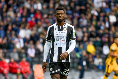 Udinese 'nin İtalyan futbolu Serie A maçında Hristiyan Kabasele portresi Udinese Calcio vs Inter - FC Internazionale Udine, İtalya' daki Bluenergy Stadyumu 'nda, 28 Eylül 2024 - Fotoğraf: Ettore Griffoni