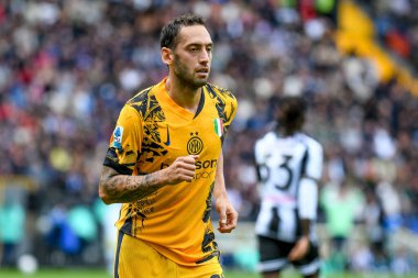 Inter 'in Henrikh Mkhitaryan portresi İtalyan futbolu serisi A maçı sırasında Udinese Calcio vs Inter - FC Internazionale (portreler arşivi) Udine, İtalya' daki Bluenergy Stadyumu 'nda, 28 Eylül 2024 - Fotoğraf: Ettore Griffoni