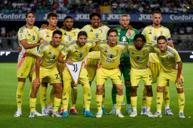 İtalyan futbol takımı Serie A 'da oynanan Juventus serisi sırasında İtalya' nın Verona kentindeki Marcantonio Bentegodi stadyumunda Hellas Verona FC ile Juventus FC (portreler) karşılaşması, 26 Ağustos 2024 - Fotoğraf: Ettore Griffoni