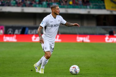Napoli 'nin Pasquale Mazzocchi portresi İtalyan futbolu Serie A maçında Hellas Verona FC' ye karşı SSC Napoli (portreler arşivi) Verona, İtalya 'daki Marcantonio Bentegodi stadyumunda, 18 Ağustos 2024 - Fotoğraf: Ettore Griffoni