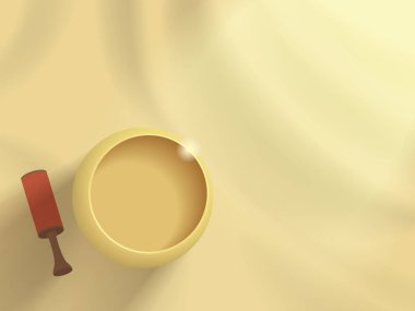 Şarkılı günlük A025 masa örtüsü ses terapisi vektör illüstrasyon grafiği EPS 10 konseptini gösteriyor