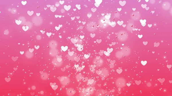 Fondo Del Día San Valentín Con Corazones —  Fotos de Stock