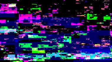 Glitch texture with color pixels