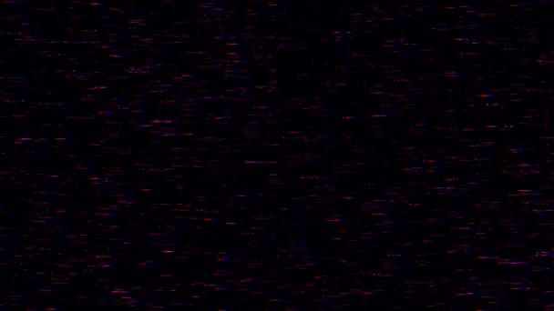 Glitch噪音静态电视Vfx 视觉效果条纹背景 — 图库视频影像