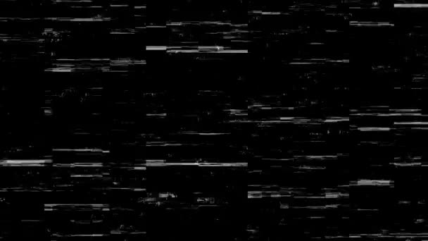 Глюк Шум Статического Телевидения Vfx Визуальные Эффекты Полосы Фона Эффект — стоковое видео