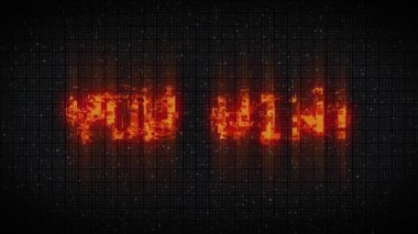 YOU WIN text glitch effects concept for video games screen