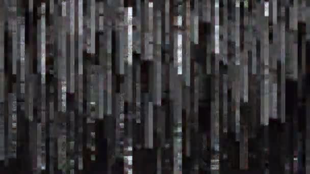 Зчеплений Абстрактний Фон Помилкою Цифрового Сигналу Колапсом Даних — стокове відео
