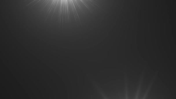 黒い背景に対するレンズフレア効果 — ストック動画
