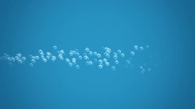 Soyut Sualtı Hava Kabarcıkları 4K, Ekran Döngüsü Animasyonu, Okyanus