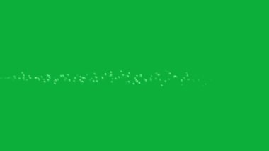 Uçan su kabarcıkları yeşil ekran hareket grafikleri, 4k, döngü