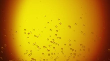 Bira baloncukları video klibini kapatın, 4K, döngü