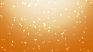 Bira baloncukları video klibini kapatın, 4K, döngü