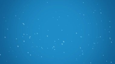 Yumuşak yüzen kabarcıklı mavi arkaplan