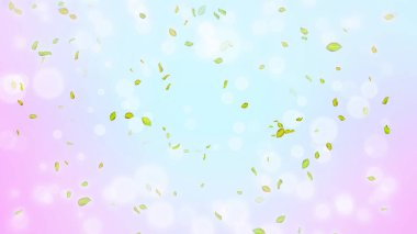 Bahar arkaplanı, yeşil yapraklı bahar arkaplanı ve bokeh