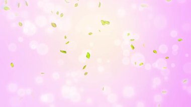 Bahar döngüsü arkaplanı, yeşil yapraklı 4K bahar arkaplanı ve bokeh