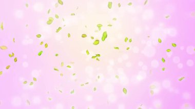 Bahar döngüsü arkaplanı, yeşil yapraklı 4K bahar arkaplanı ve bokeh