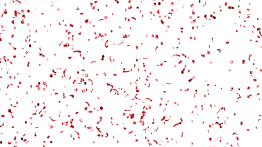 Alfa Kanalı 'na düşen lüks kırmızı konfeti.