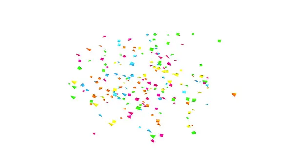 stock image Explosion of multi-colored confetti. Confetti, tinsel on a white background