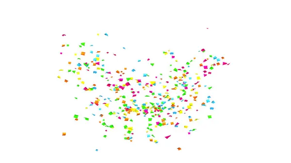 stock image Explosion of multi-colored confetti. Confetti, tinsel on a white background