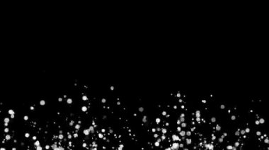 Siyah, Mavi Ekran ve Matte Kanalı ile Gümüş Konfeti Patlamaları