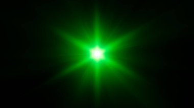 Lens fişeği. Işık efekti. Mavi parıldayan nesne. 