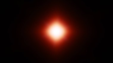 Kırmızı Fişek Alevli Yıldız patlaması Bokeh Işık Örtüsü