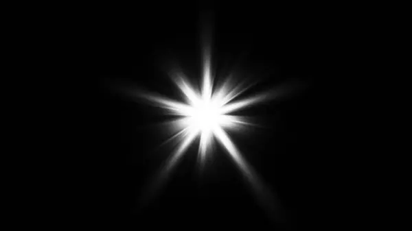 Beyaz güneş ışığı özel lens ışık efekti. Parlak güzel yıldız. Açık fro