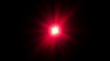 Kırmızı Radyo Dalga Işığı Radyasyon Işınları 1, 5 ve 10 saniyelik animasyon içeri giriyor