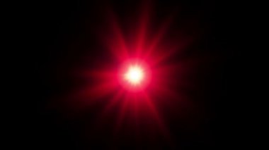 10 saniyelik kırmızı ışık döngüsü merkez ışık kaynağından yayılıyor. 