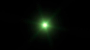 Yeşil Radyo Dalga Işığı Radyasyon Işınları 1, 5 ve 10 saniyelik animasyon içeri giriyor