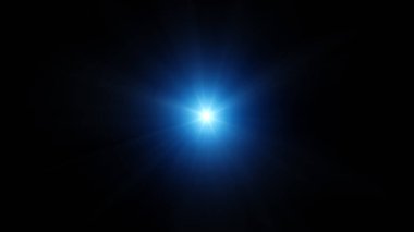 Mavi Anamorfik optik lens parlaması