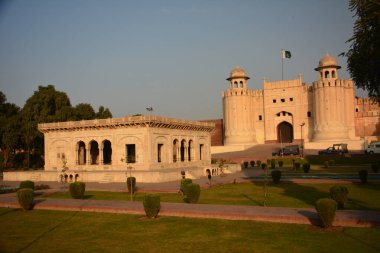 the beautiful castle of the ancient palace of Lahore, Pakistan