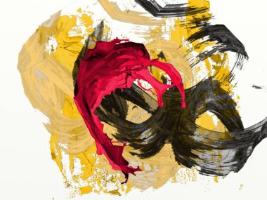 The texture of chaotic strokes, spots of paint abstract background for design.