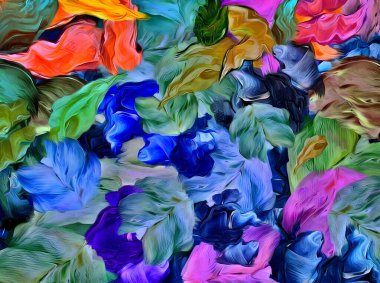 The texture of chaotic strokes, spots of paint abstract background for design.