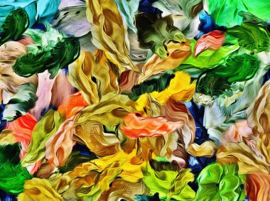 The texture of chaotic strokes, spots of paint abstract background for design.