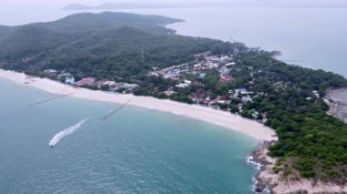 Thailand Sai Kaew Beach Koh Samet aerial drone view