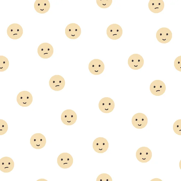 Modello Emoji Colore Giallo Rotondo Con Espressione Emozioni Facciali Somma — Vettoriale Stock