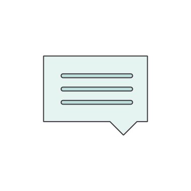 İzole edilmiş vektör illüstrasyonu, beyaz arkaplanda siyah çizgili açık mavi renk simgesi. Vektör illüstrasyonu