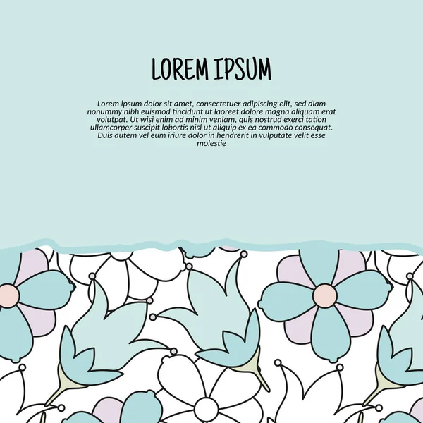 Vector Floral Seamless Pattern Background Vector Illustration Background Able Resize — Stock Vector