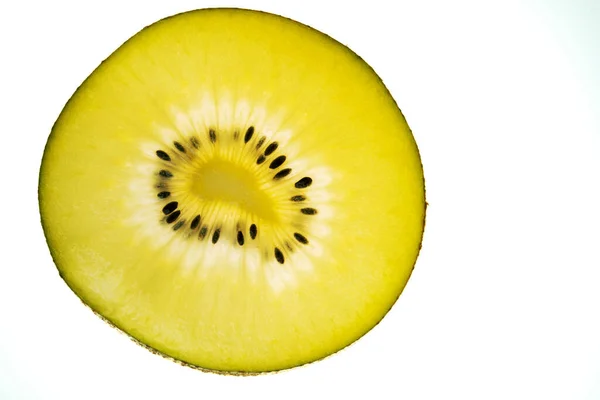Macro Image Shone Kiwi Slice — Stock Photo, Image